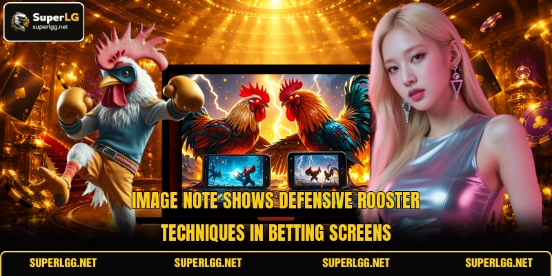 Image note shows Defensive rooster techniques in betting screens Image note shows Defensive rooster techniques in betting screens