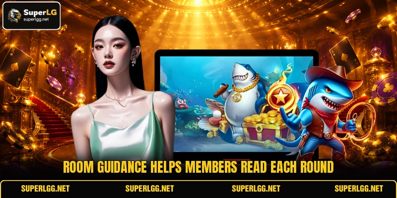 Room guidance helps members read each round Room guidance helps members read each round