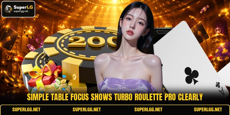 Simple table focus shows Turbo Roulette Pro clearly Simple table focus shows Turbo Roulette Pro clearly